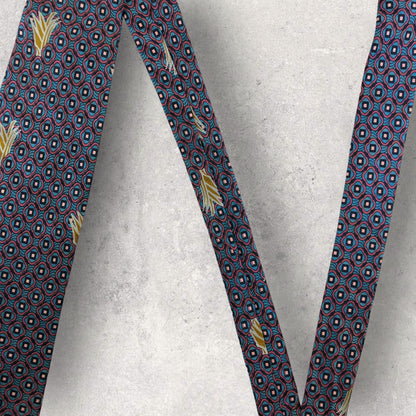 [5231] Good quality! Brioni necktie in purple and light blue 