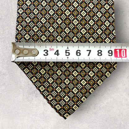 [4839] Beautiful item! TAKEO KIKUCHI necktie, silver x black x gold 