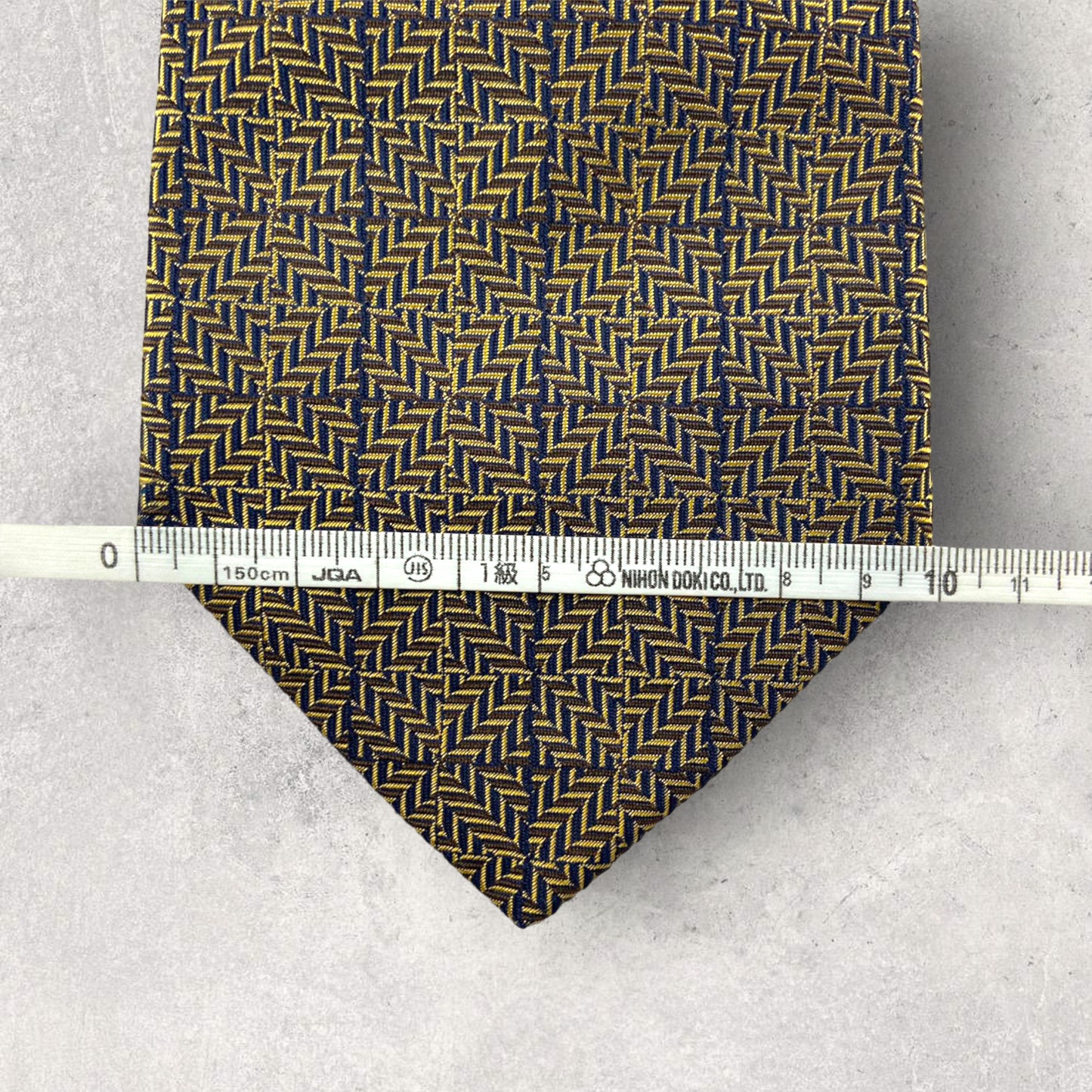 [5288] Good quality! Paul Stuart tie, gold color 