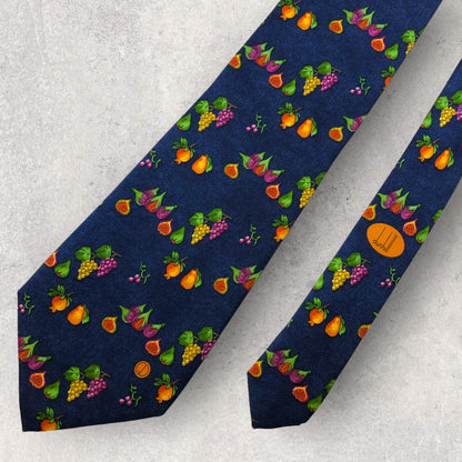[5574] Beautiful item! Dunhill tie, navy 