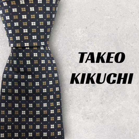 [4518] Good quality! TAKEO KIKUCHI necktie, black 