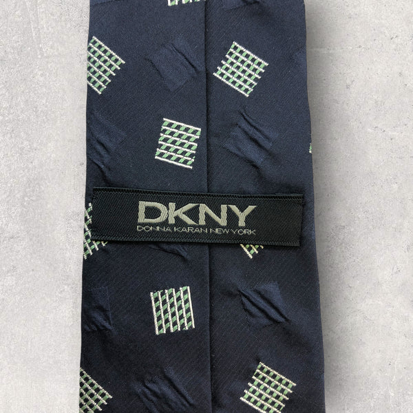 【5343】美品！DKNY　ネクタイ　ネイビー系