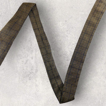 [5288] Good quality! Paul Stuart tie, gold color 