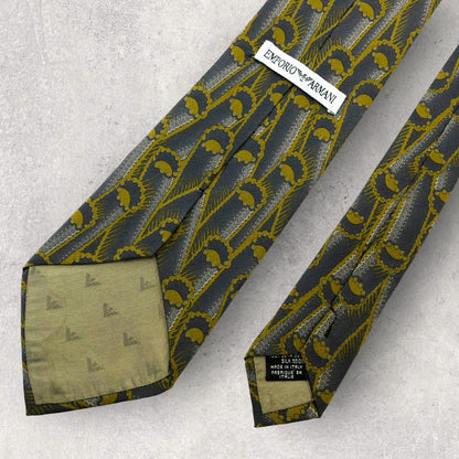 [5328] Beautiful item! Armani tie, grey 