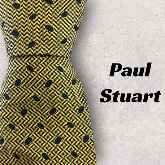 [5085] Beautiful item! Paul Stuart tie, gold color 