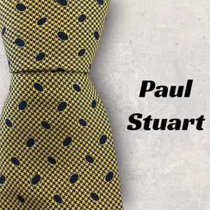 【5085】美品！Paul Stuart　ネクタイ　ゴールド系