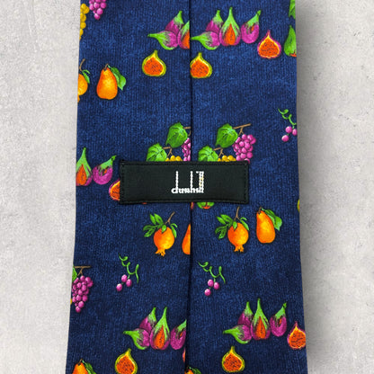 [5574] Beautiful item! Dunhill tie, navy 