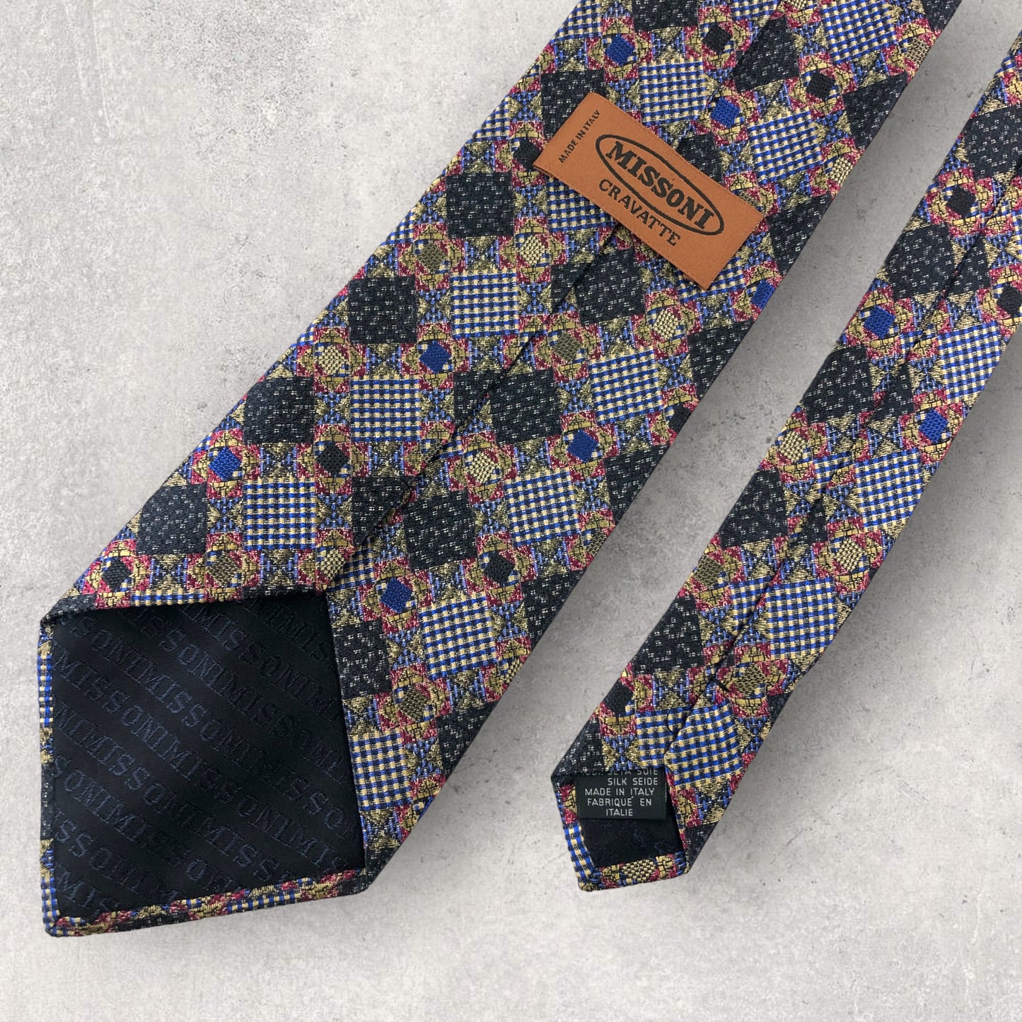 [5482] Beautiful item! Missoni tie, blue 