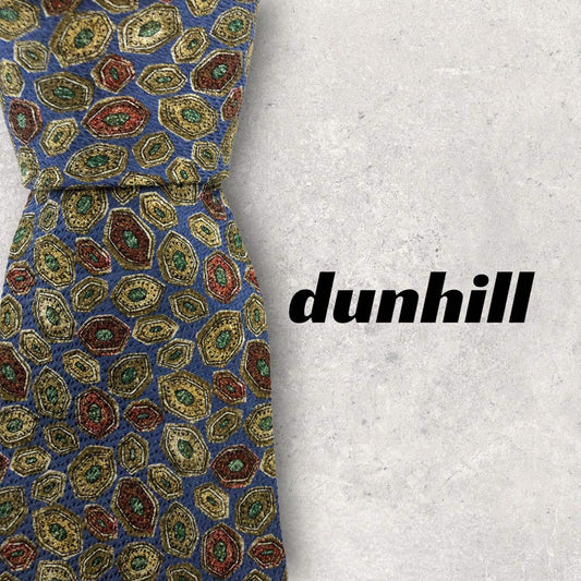 [4511] Beautiful item! Dunhill tie, blue 