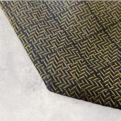 [5288] Good quality! Paul Stuart tie, gold color 