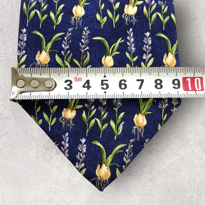 [4950] Beautiful item! Dunhill tie, blue, bulb pattern 