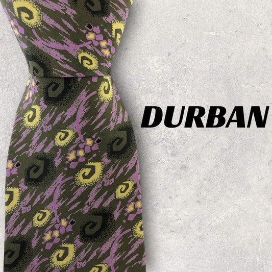 [4629] Beautiful item! DURBAN necktie in pink and brown 