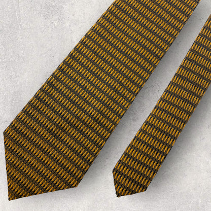 [5597] Beautiful item! A.Testoni necktie, gold color 
