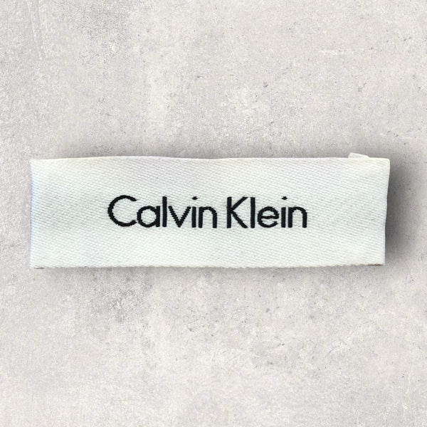 【2196】美品！Calvin Klein ネクタイ　ホワイト×パープル