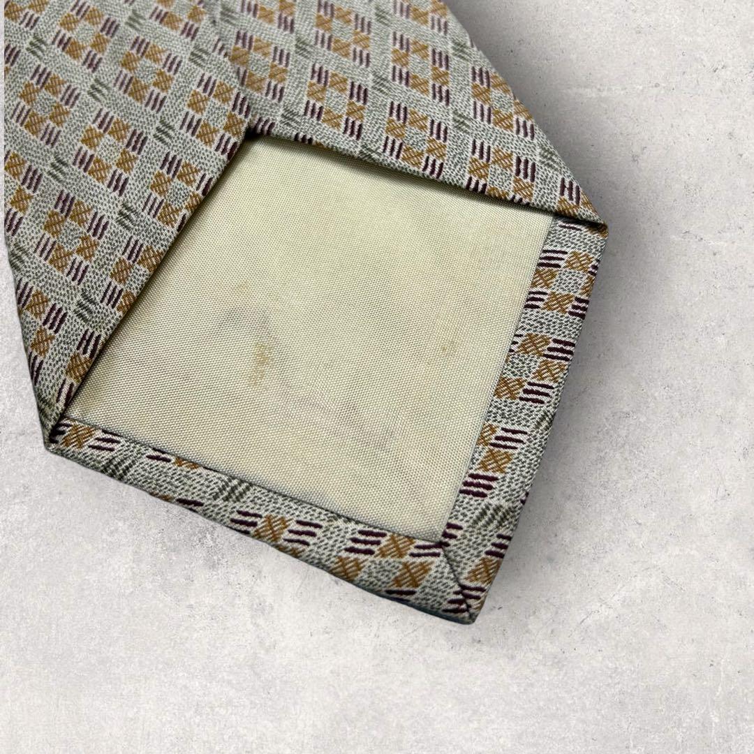 [4985] Good quality! Calvin Klein tie in khaki and brown 