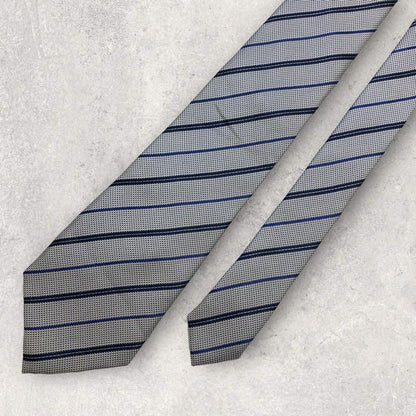 [4179] Beautiful product! Takeokikuchi Necktie Blue Stripe