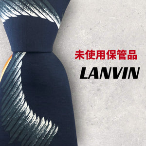 【5053】未使用保管品！LANVIN　ネクタイ　ビッグサイズ