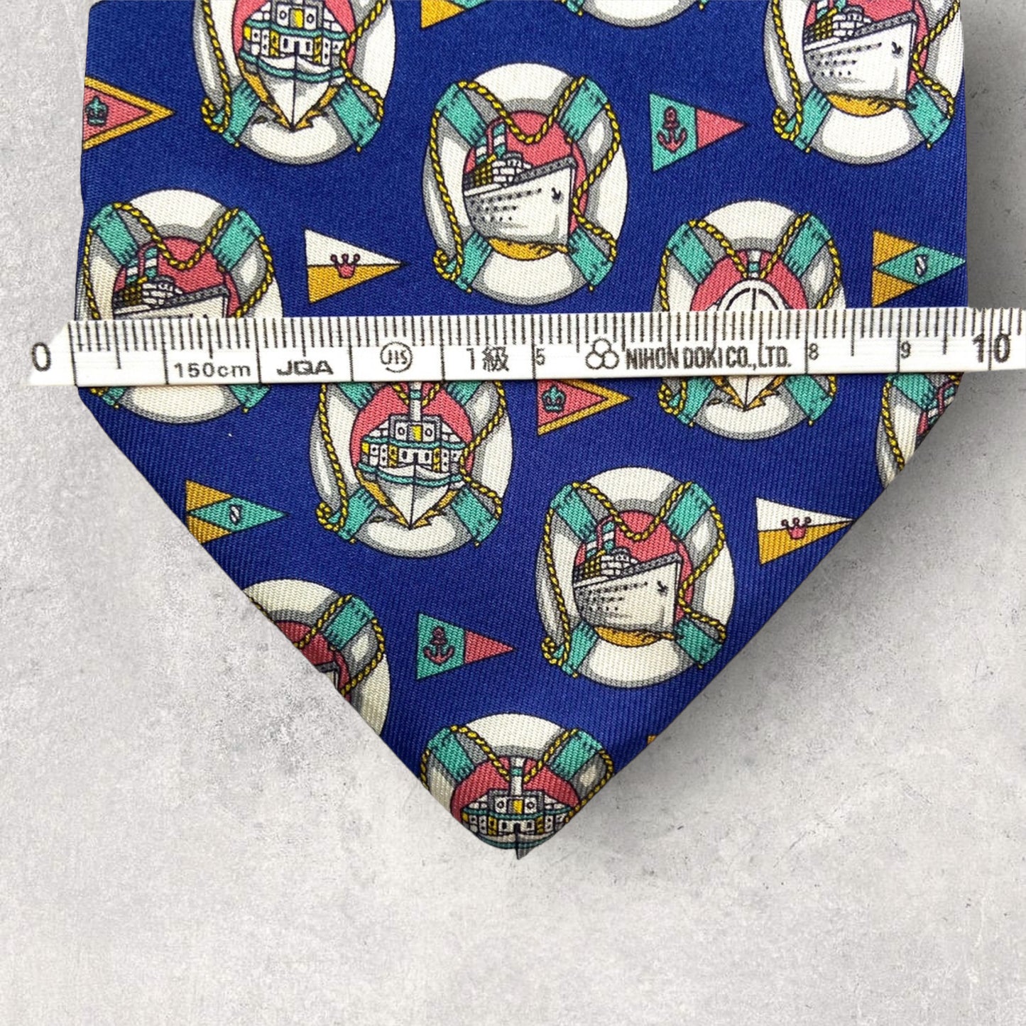 [3136] Good product! dunhill Dunhill necktie blue system whole pattern