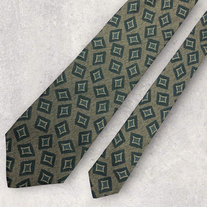 [4217] Good product! GIORGIO ARMANI Necktie Green