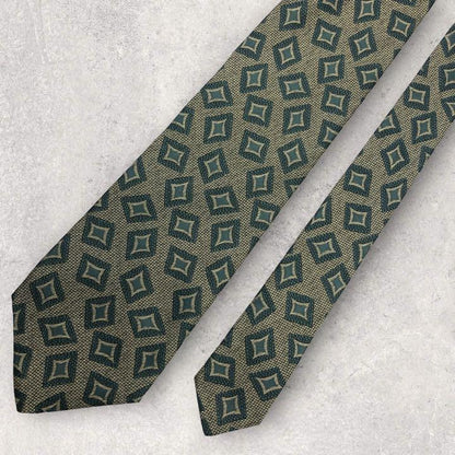 [4217] Good product! GIORGIO ARMANI Necktie Green