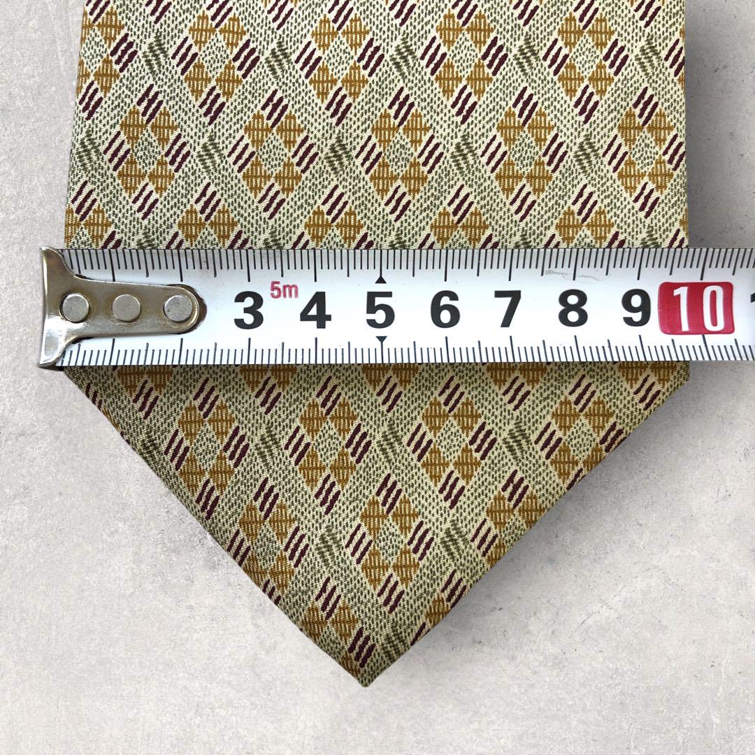 [4985] Good quality! Calvin Klein tie in khaki and brown 