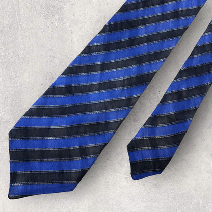 [4977] Good quality! KENZO tie, blue stripes 