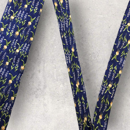 [4950] Beautiful item! Dunhill tie, blue, bulb pattern 