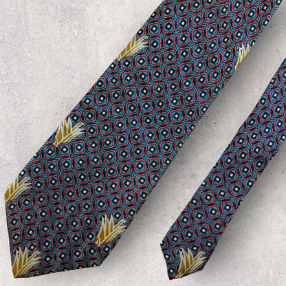 [5231] Good quality! Brioni necktie in purple and light blue 