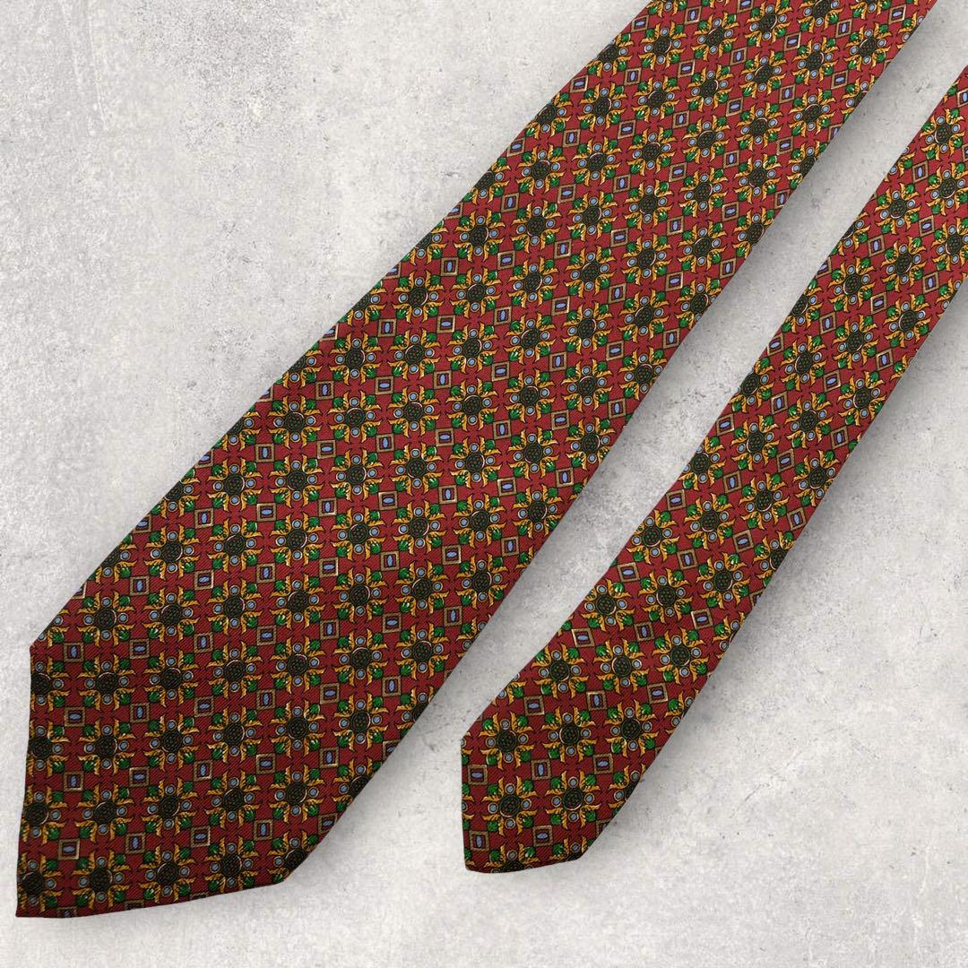 [4469] Good quality! Nina Ricci necktie in red 