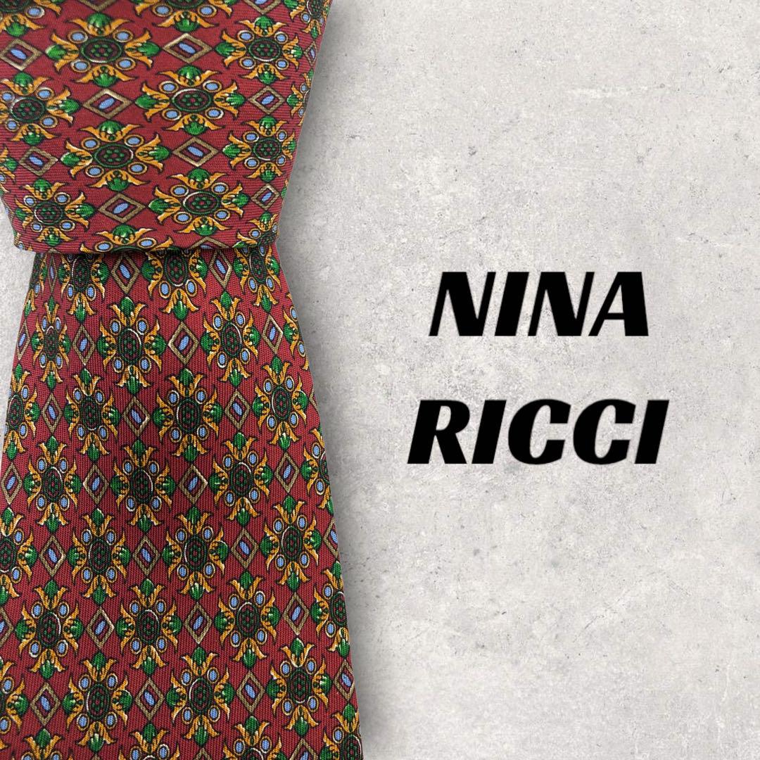 [4469] Good quality! Nina Ricci necktie in red 