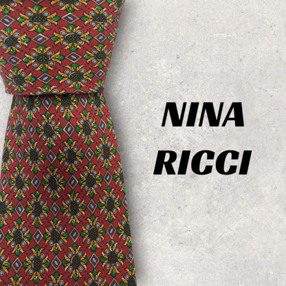 [4469] Good quality! Nina Ricci necktie in red 