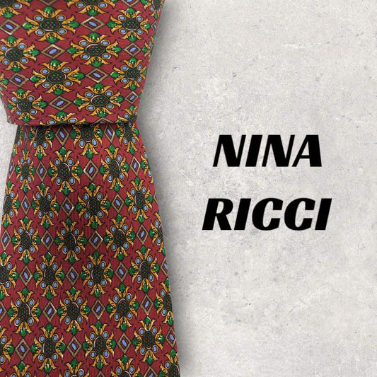 [4469] Good quality! Nina Ricci necktie in red 
