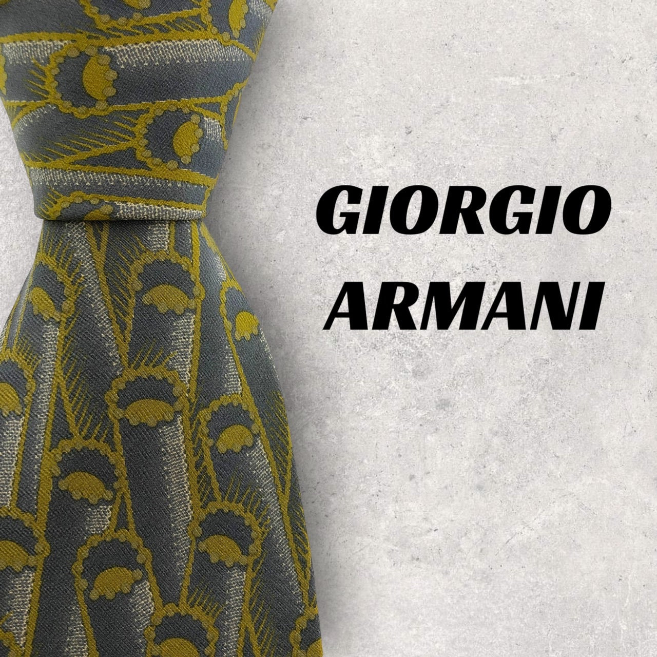 [5328] Beautiful item! Armani tie, grey 
