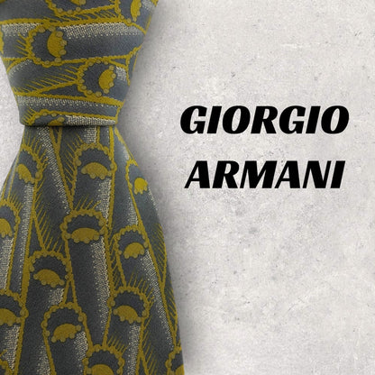 [5328] Beautiful item! Armani tie, grey 
