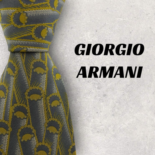 [5328] Beautiful item! Armani tie, grey 