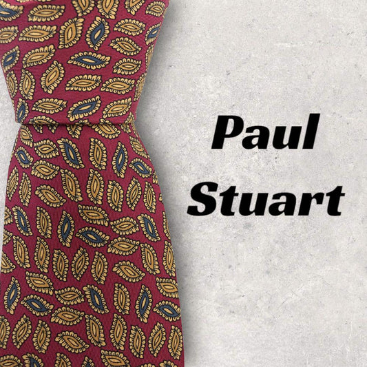 [4472] Beautiful item! Paul Stuart necktie in red 