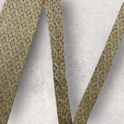 [4985] Good quality! Calvin Klein tie in khaki and brown 