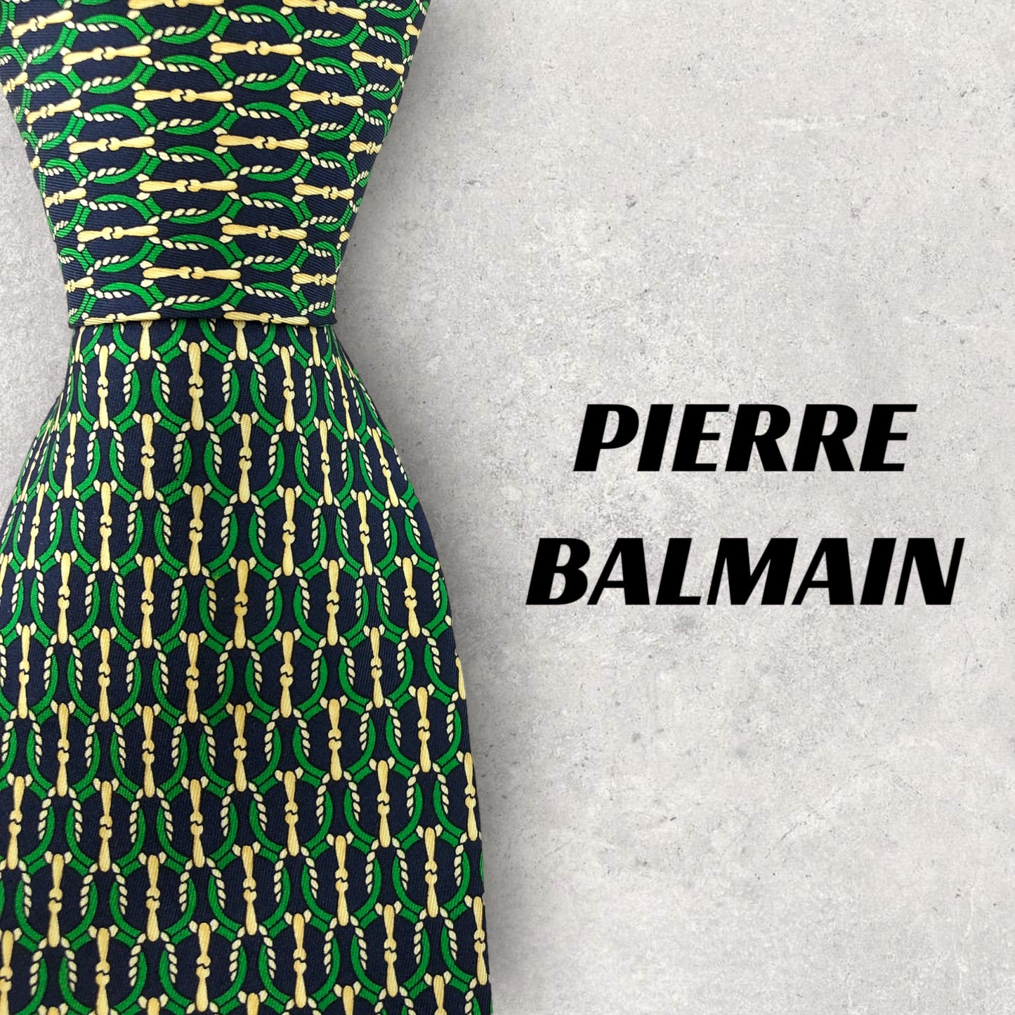 [5416] Beautiful item! PIERRE BALMAIN necktie in green 