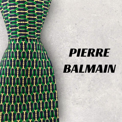 [5416] Beautiful item! PIERRE BALMAIN necktie in green 