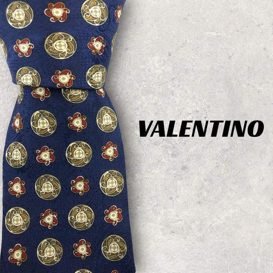 [4497] Beautiful item! VALENTINO tie, blue 