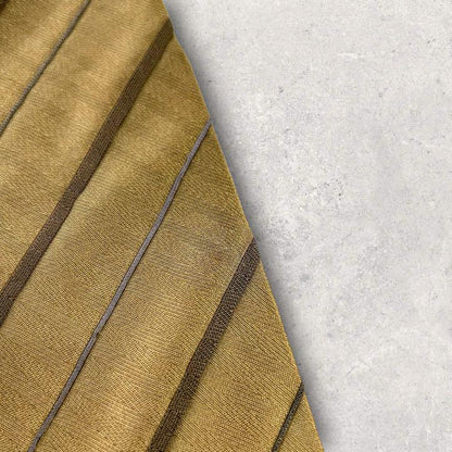 [4193] Good product - Acceptable product! Hugo Boss necktie ocher striped