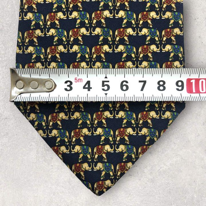 [4263] Good product! Brooks Brothers (basic) Necktie Elephant Pattern