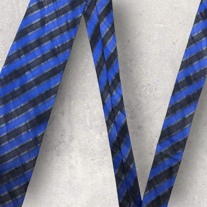 [4977] Good quality! KENZO tie, blue stripes 