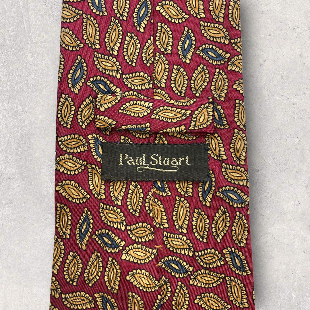 [4472] Beautiful item! Paul Stuart necktie in red 