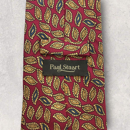 [4472] Beautiful item! Paul Stuart necktie in red 