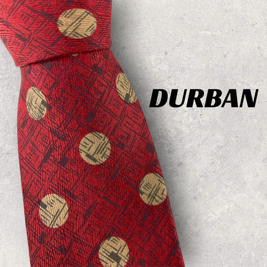 [5170] Beautiful item! DURBAN necktie in red 