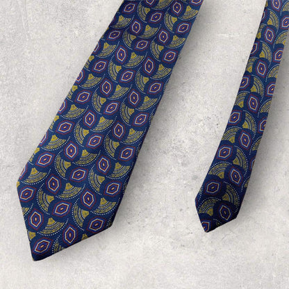 [4340] Beautiful item! LANVIN necktie, blue 