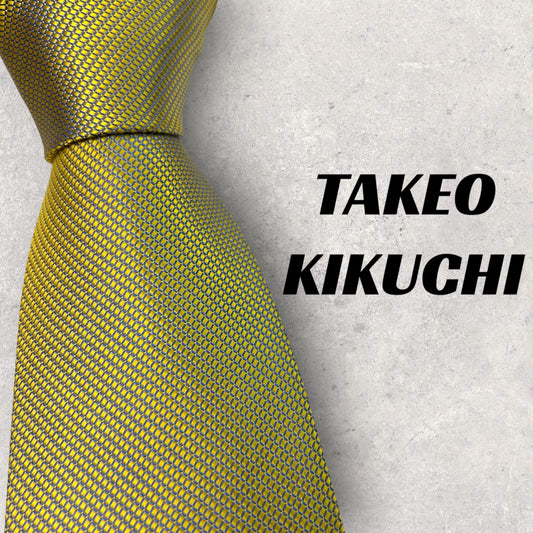 [5925] Beautiful item! Takeo Kikuchi necktie, gold color 