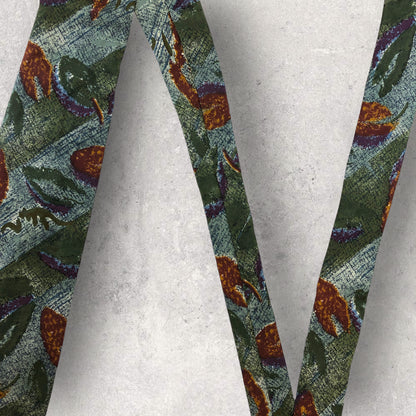 [5230] Beautiful item! Renoma necktie, botanical pattern, green 