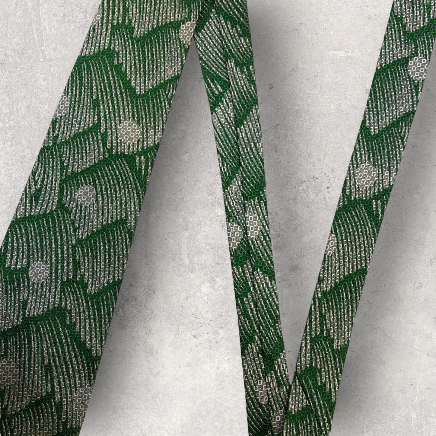 [5315] Good quality! Gianni Versace necktie in green 